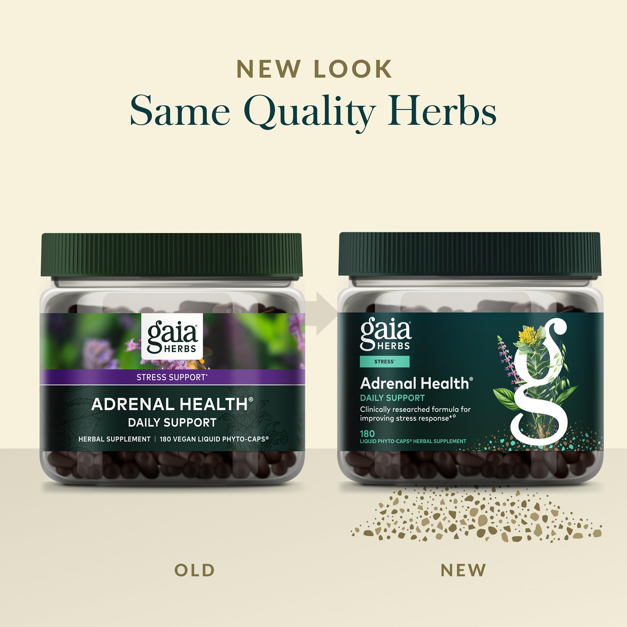 Gaia Herbs plantas frescas usadas en la fórmula que muestran origen natural