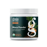 Gaia Herbs envase frontal de Maca orgánica, confianza y calidad