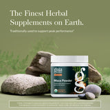 Gaia Herbs textura del polvo de maca gelatinizada, fácil digestión