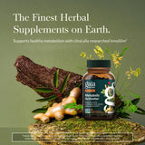 Gaia Herbs cápsulas veganas en detalle para dosificación clara