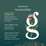 Gaia Herbs sellos y certificados que reflejan trazabilidad
