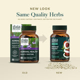 Gaia Herbs caja abierta con frasco y folleto que comunica trazabilidad y calidad