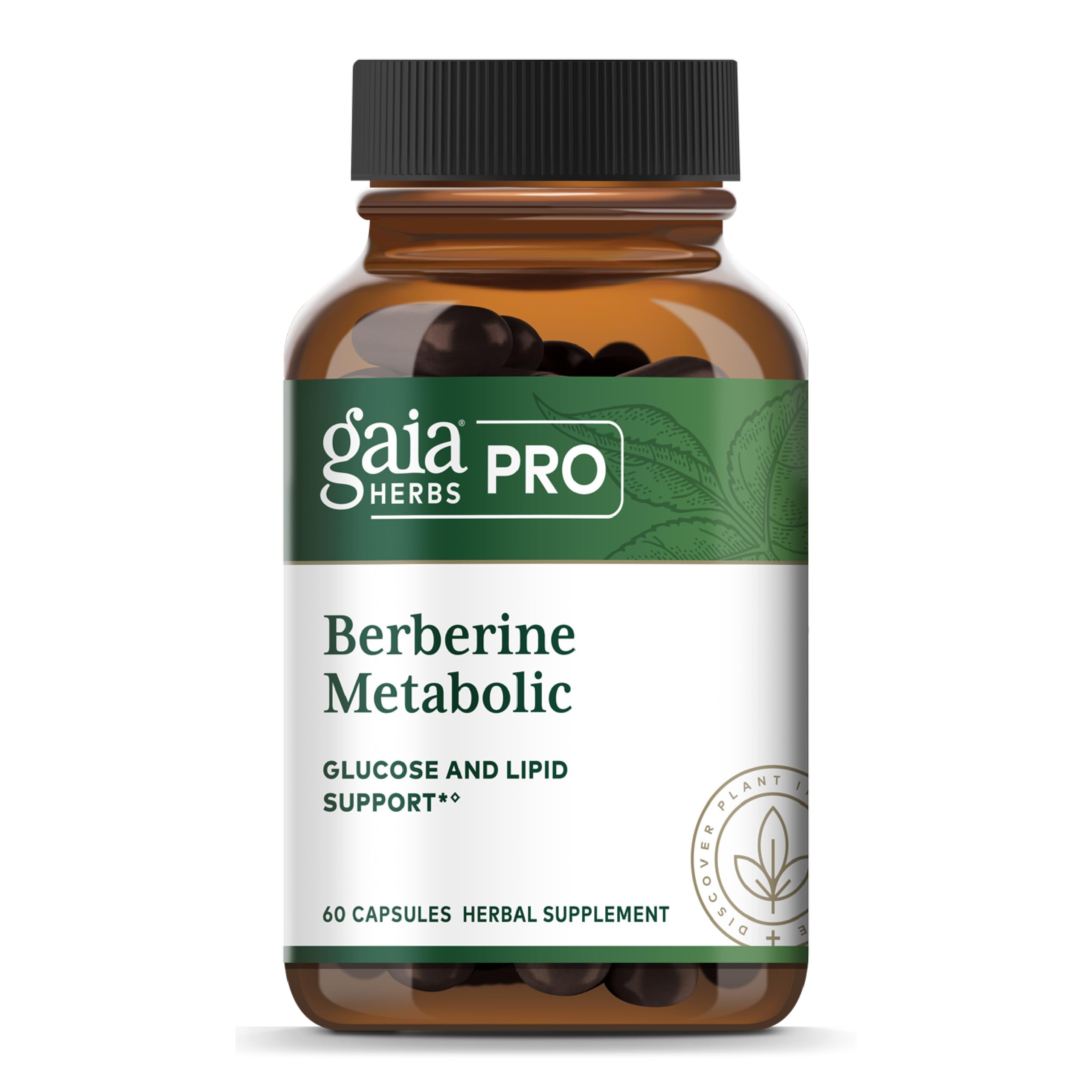 Gaia Herbs PRO vista frontal del envase mostrando cápsulas y marca, confianza en calidad