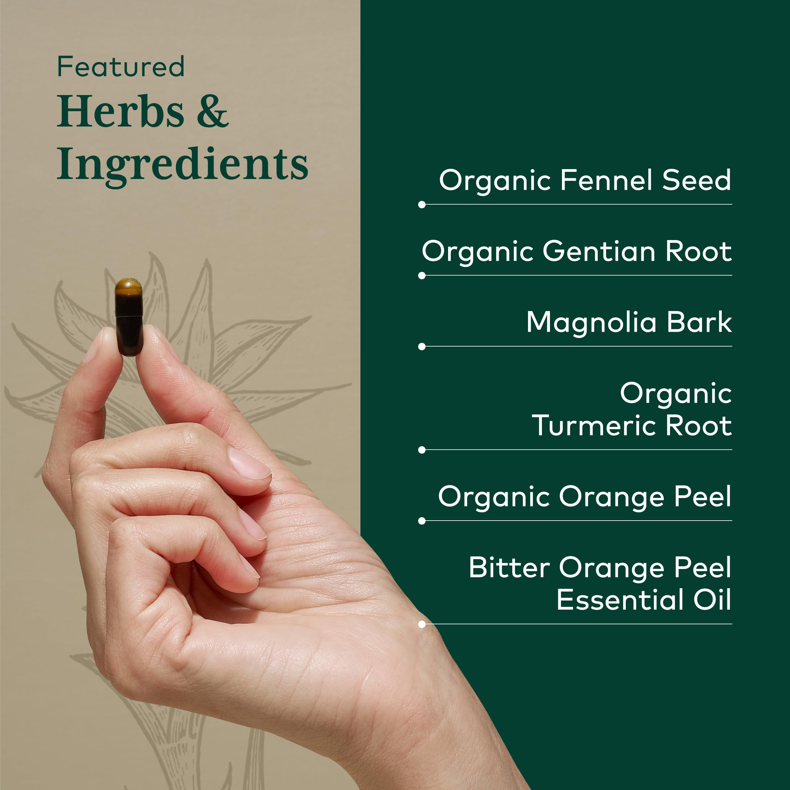 Gaia Herbs PRO cápsula abierta mostrando extracto líquido y concentración