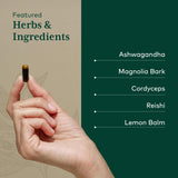 GAIA HERBS PRO etiqueta con información y pruebas de calidad visibles