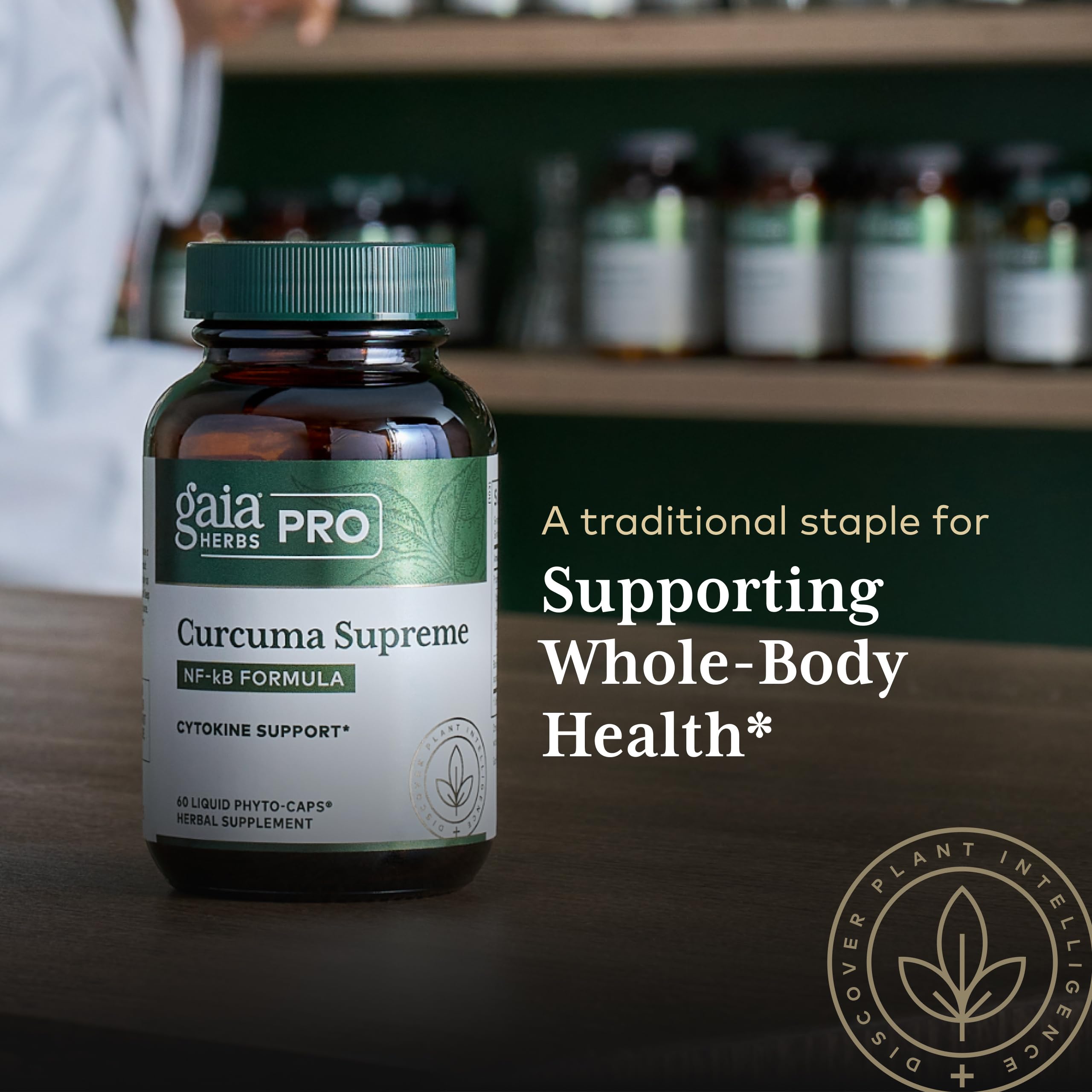 GAIA HERBS PRO comparativa de tamaño de la cápsula y facilidad de uso diario