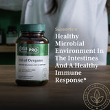 Gaia Herbs PRO comparación de tamaño de cápsulas para fácil dosificación