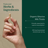 Gaia Herbs PRO etiqueta nutricional legible con garantía de pruebas