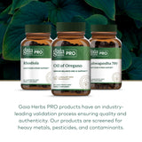 Gaia Herbs PRO cultivo en finca regenerativa, muestra trazabilidad de ingredientes