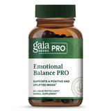 Gaia Herbs PRO frasco delantero mostrando diseño y tamaño práctico