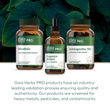 Gaia Herbs Pro plantas cultivadas en granja demostrando origen controlado