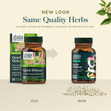 Gaia Herbs producto al lado de una regla para comparar tamaño práctico