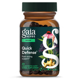 Gaia Herbs frente del empaque mostrando formato y beneficio de conveniencia