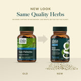 Gaia Herbs bayas de saw palmetto frescas como origen botánico confiable