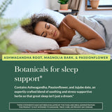 Gaia Herbs SleepThru en mano para comparar tamaño y facilidad de uso