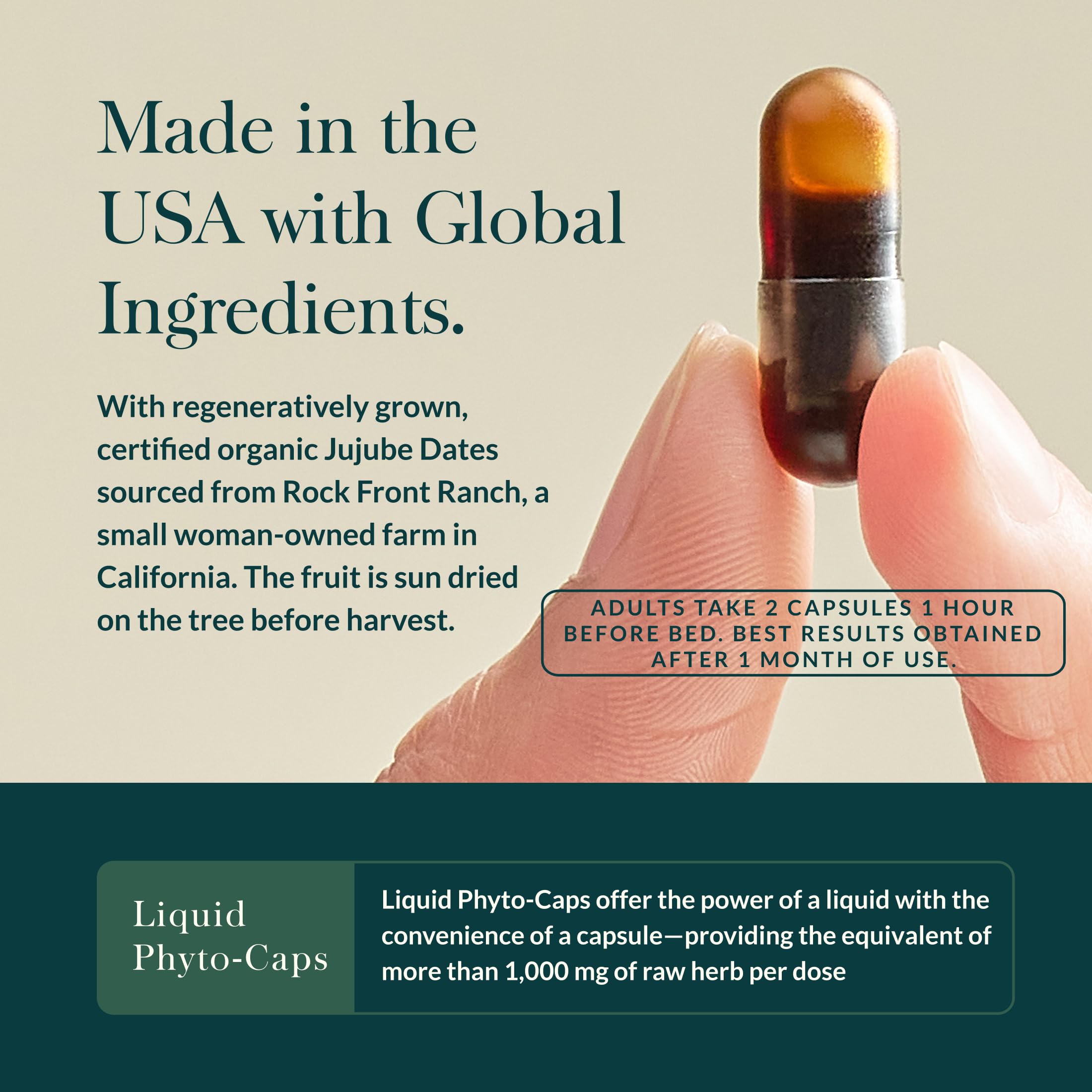 Gaia Herbs muestra de extractos SleepThru textura líquida vegetal y pureza