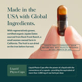 Gaia Herbs muestra de extractos SleepThru textura líquida vegetal y pureza
