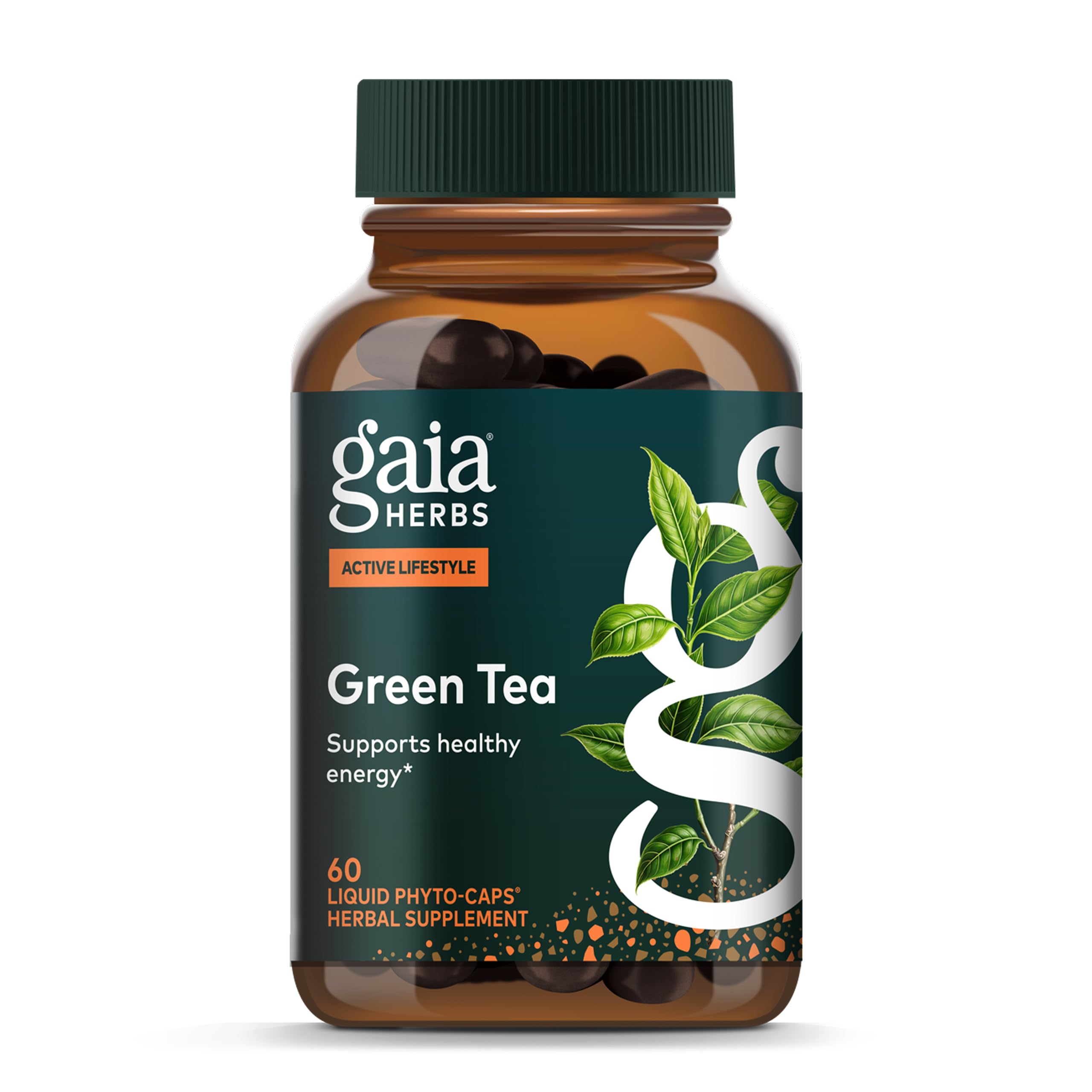 Gaia Herbs frontal del empaque mostrando confianza y beneficio práctico