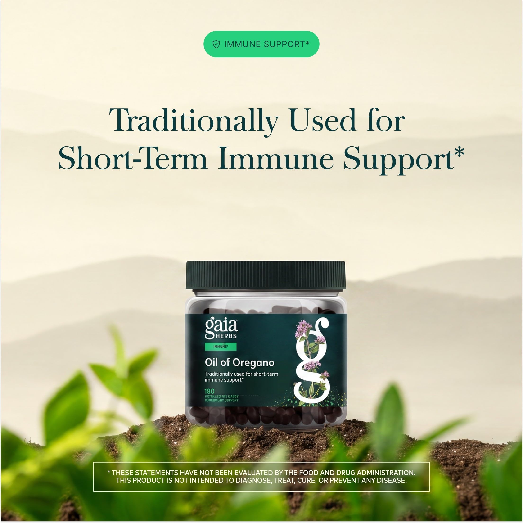 Gaia Herbs textura del aceite para destacar concentración y pureza