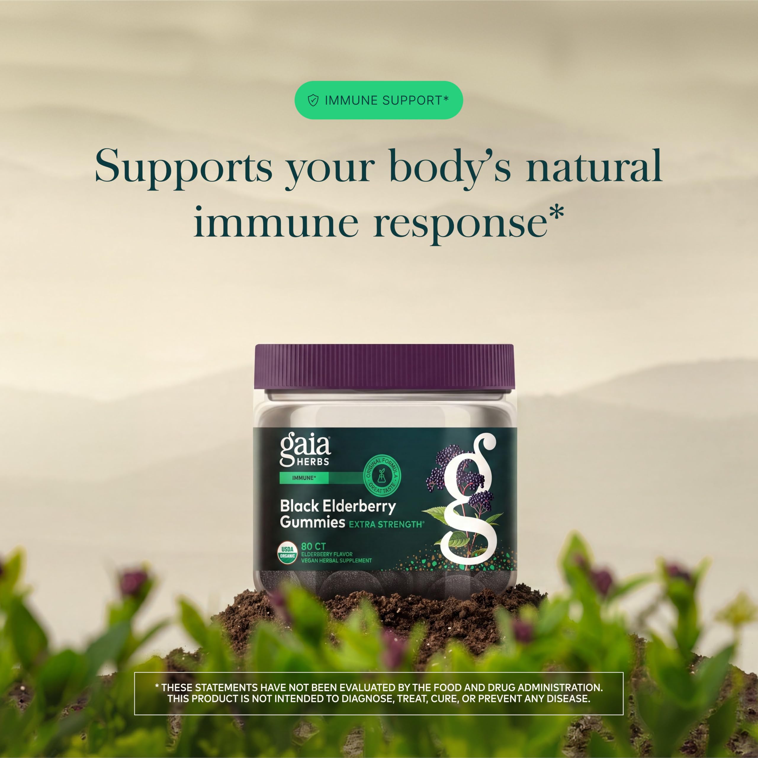 Gaia Herbs textura interna de gomita cortada, muestra consistencia suave