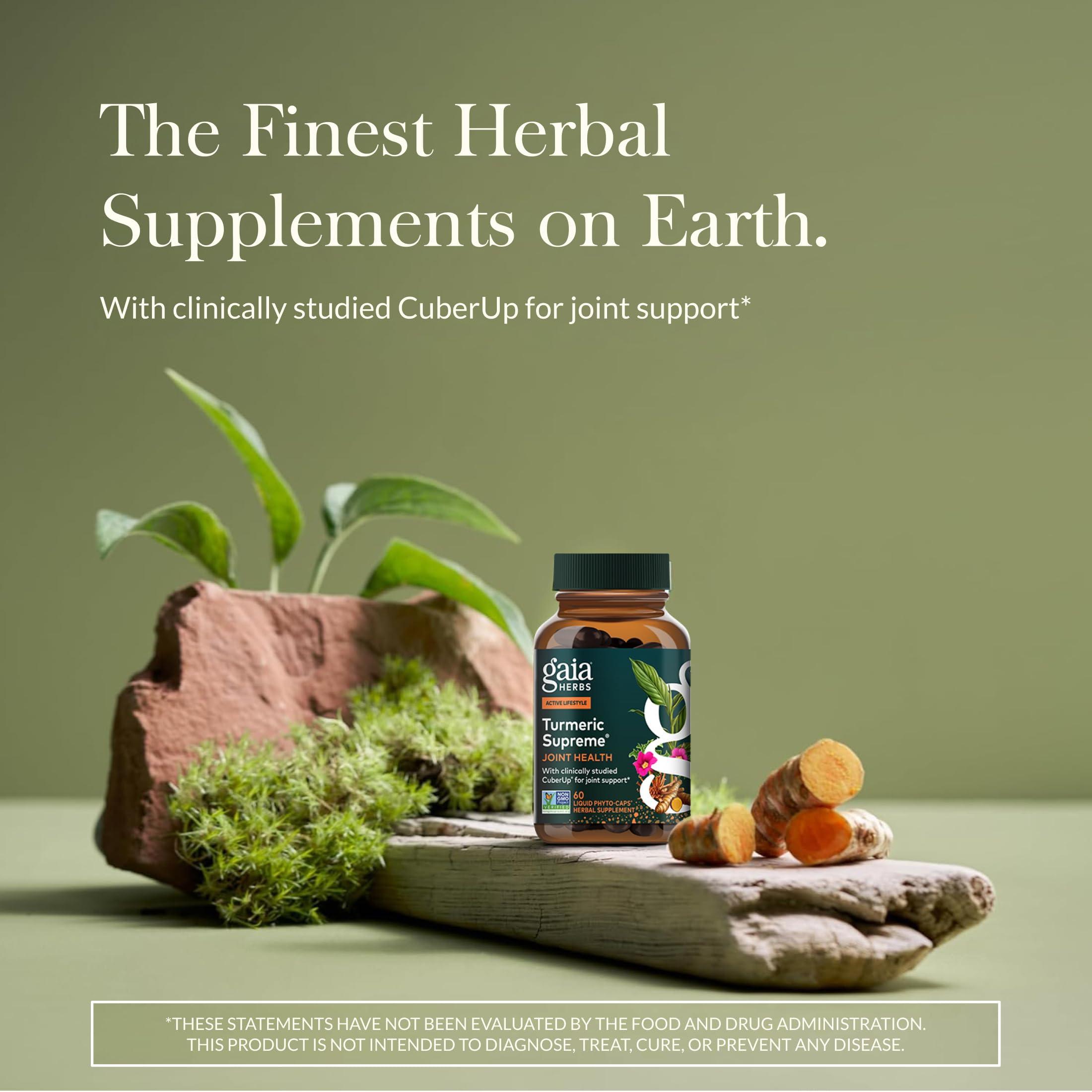Gaia Herbs cápsula líquida en primer plano, fácil de tragar y estable