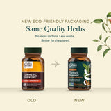 Gaia Herbs cápsula abierta mostrando contenido líquido y absorción mejorada