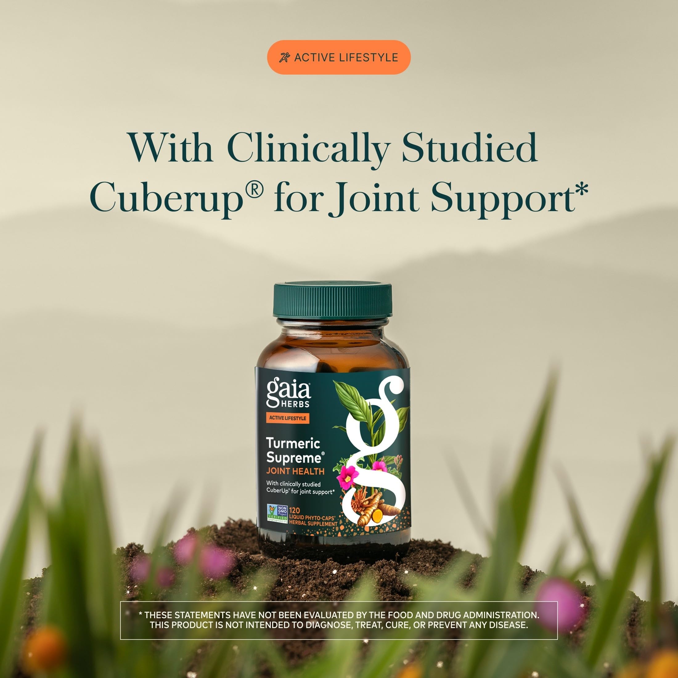 Gaia Herbs cápsula líquida vista cercana para fácil ingestión