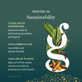 Gaia Herbs empaque con enfoque en prácticas sostenibles y trazabilidad