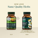 Gaia Herbs mano sosteniendo una cápsula para mostrar uso y conveniencia