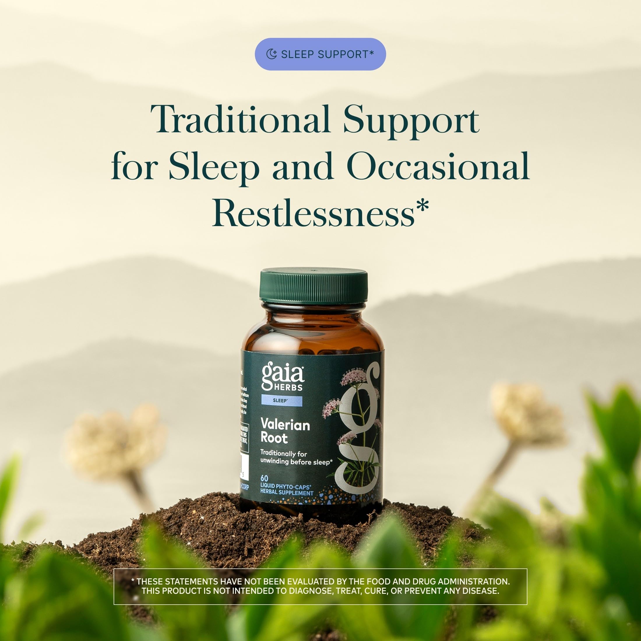 Gaia Herbs cápsula abierta en primer plano, absorción y comodidad