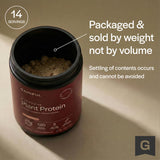 Gainful cucharada con polvo indicando 23 g de proteína por porción