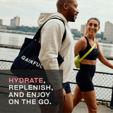 Gainful en escena deportiva para ilustrar uso en entrenamiento y recuperación