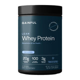 Gainful envase frontal del producto, presenta la marca y la porción de proteína