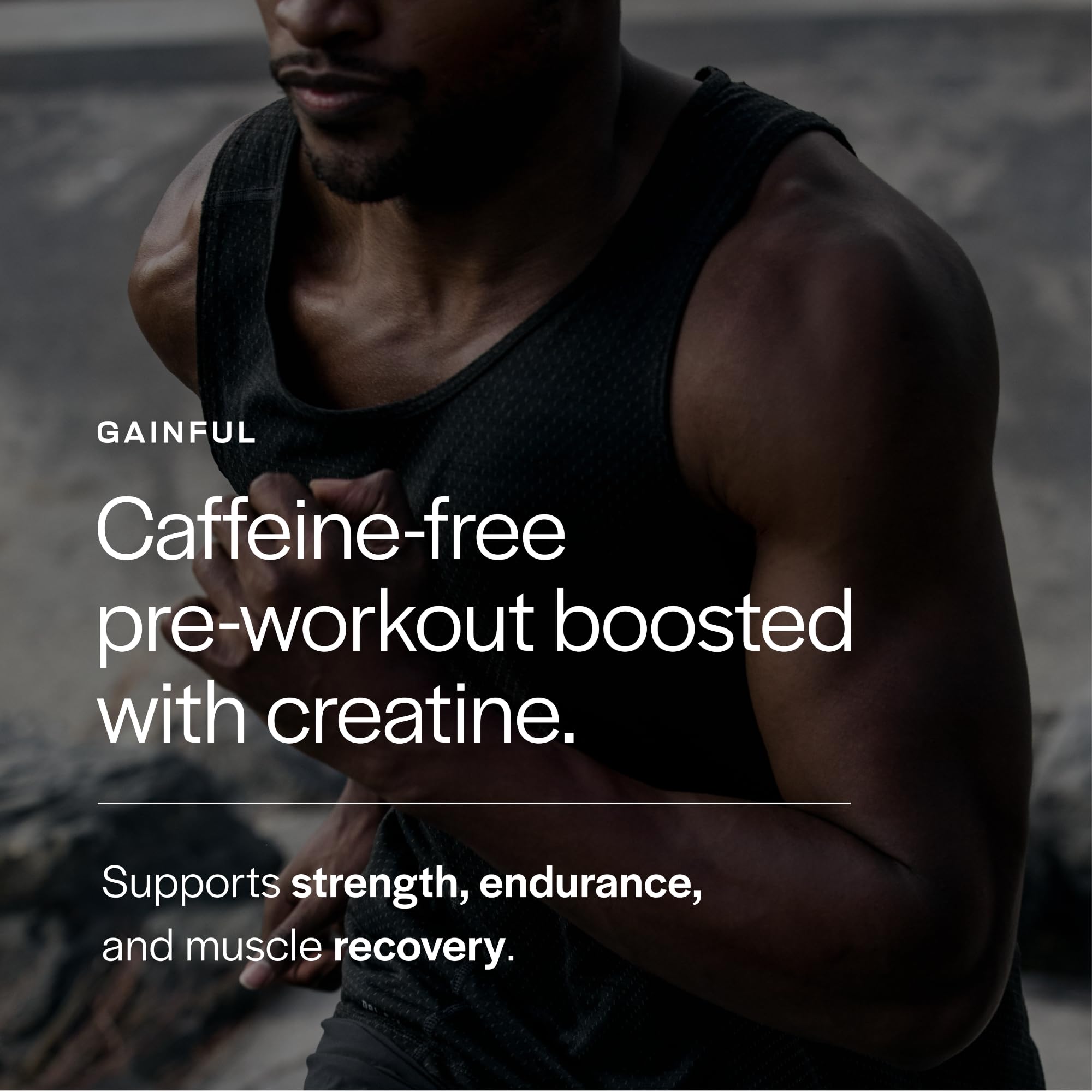Gainful vaso con mezcla disuelta para hidratación preentreno rápida y sabrosa