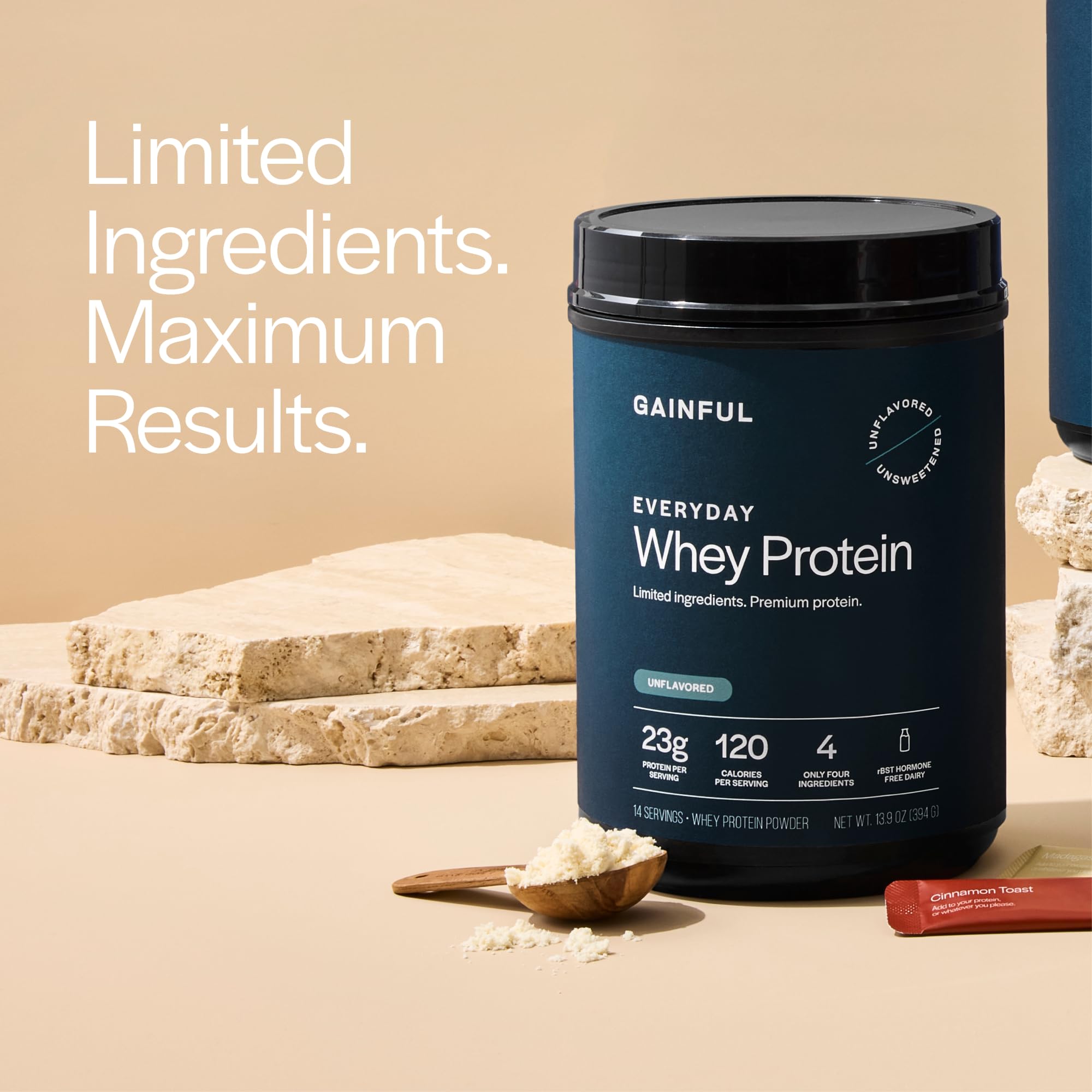 Gainful cuchara medidora con porción, control preciso de proteína