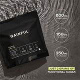 Gainful vaso mezclado color cítrico, hidratación rápida y sabrosa