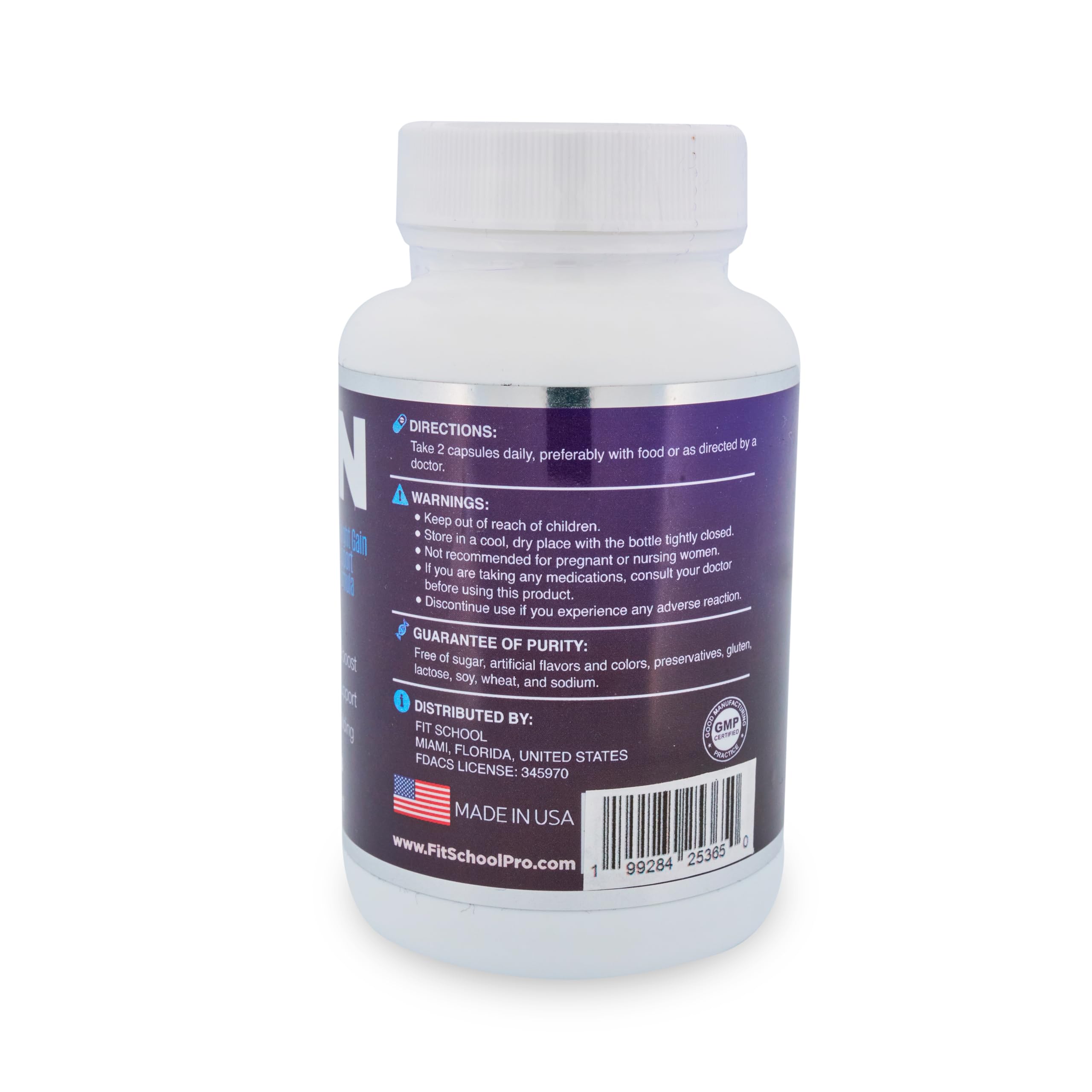 Generic GAINMAX textura del polvo en cuchara lista para mezclar y aportar calorías