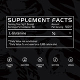 Gains in Bulk etiqueta con lista de ingredientes y sin aditivos