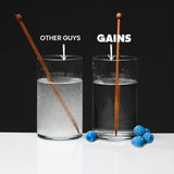 GAINS IN BULK mezcla en vaso clara, preparación rápida y cómoda