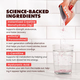 Etiqueta y lista de ingredientes de SHAPE por Gains in Bulk, destacando fórmula limpia y vegana