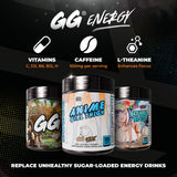 Gamer Supps etiqueta nutricional en primer plano, información clara de vitaminas