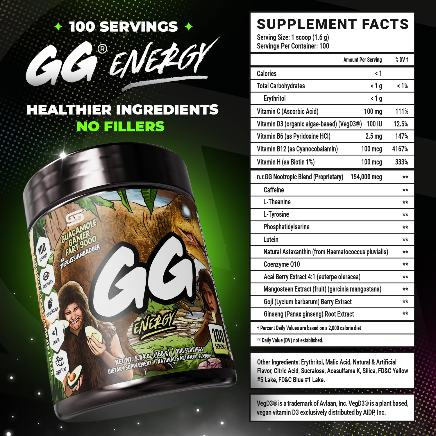 Gamer Supps en escritorio de jugador ilustra uso durante sesiones largas