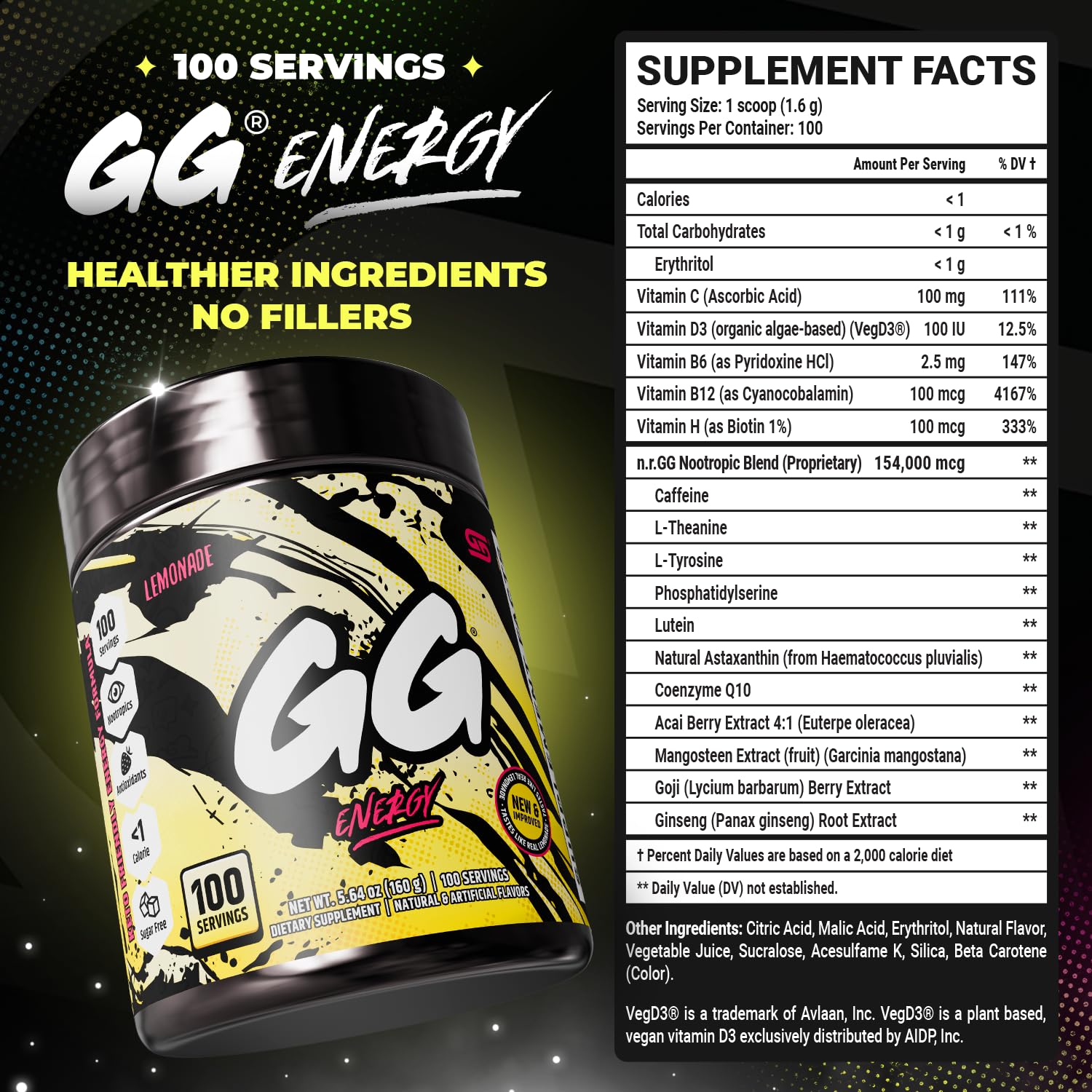 Gamer Supps en escritorio gaming, apoya concentración y energía