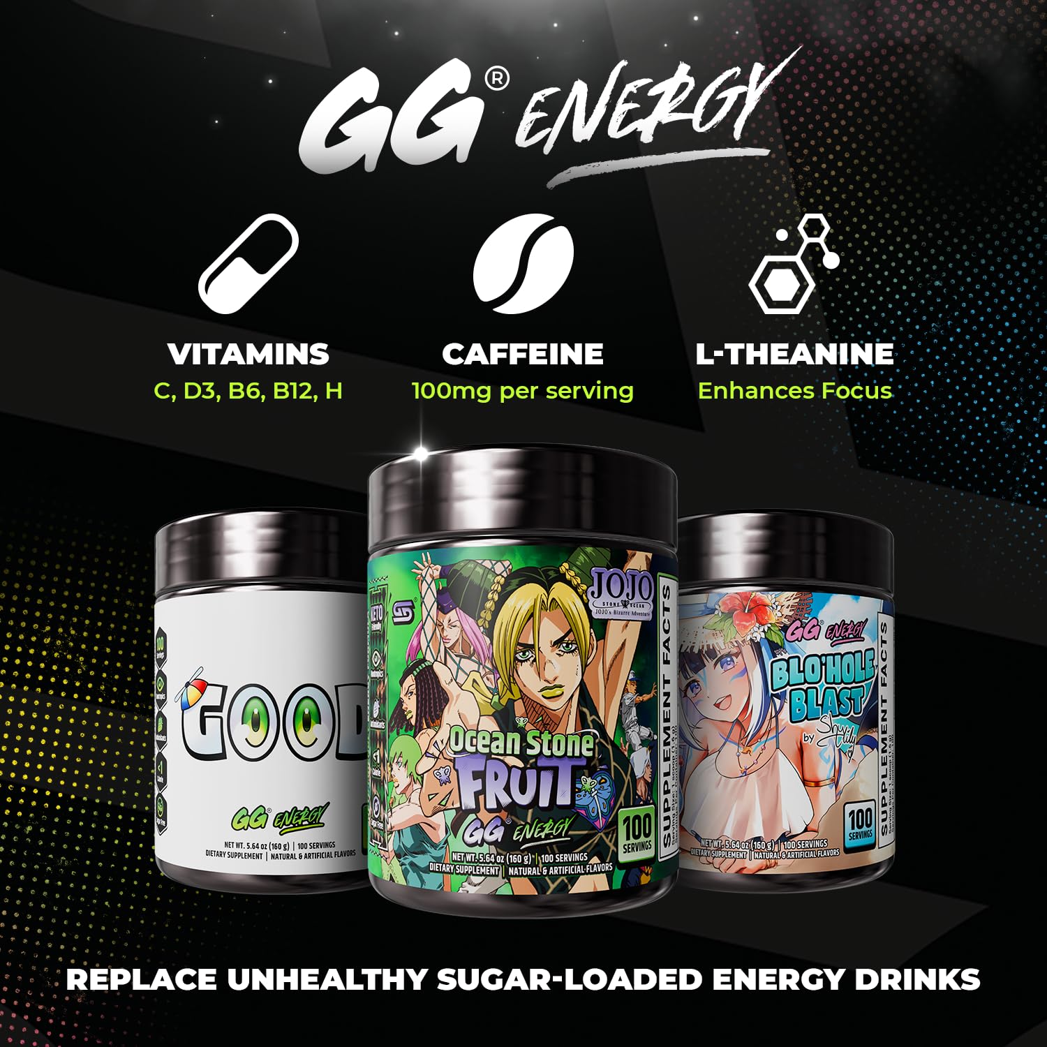 Gamer Supps etiqueta con lista de ingredientes y vitaminas para rápida verificación