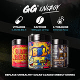 Gamer Supps etiqueta con lista de vitaminas y mezcla nootrópica clara