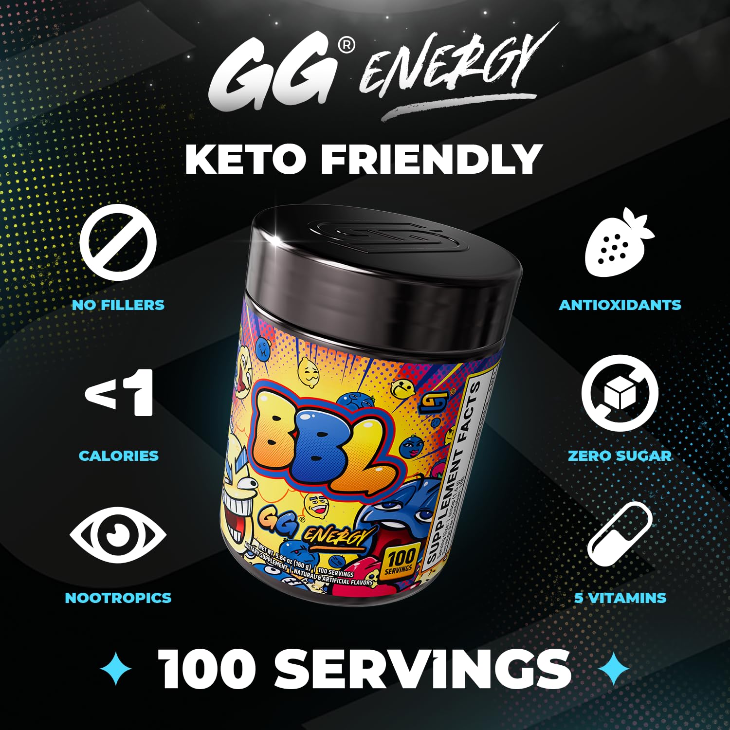 Gamer Supps primer plano del polvo mostrando textura fina y mezcla fácil
