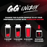 Gamer Supps bote junto a objetos para comparar tamaño y valor por porción