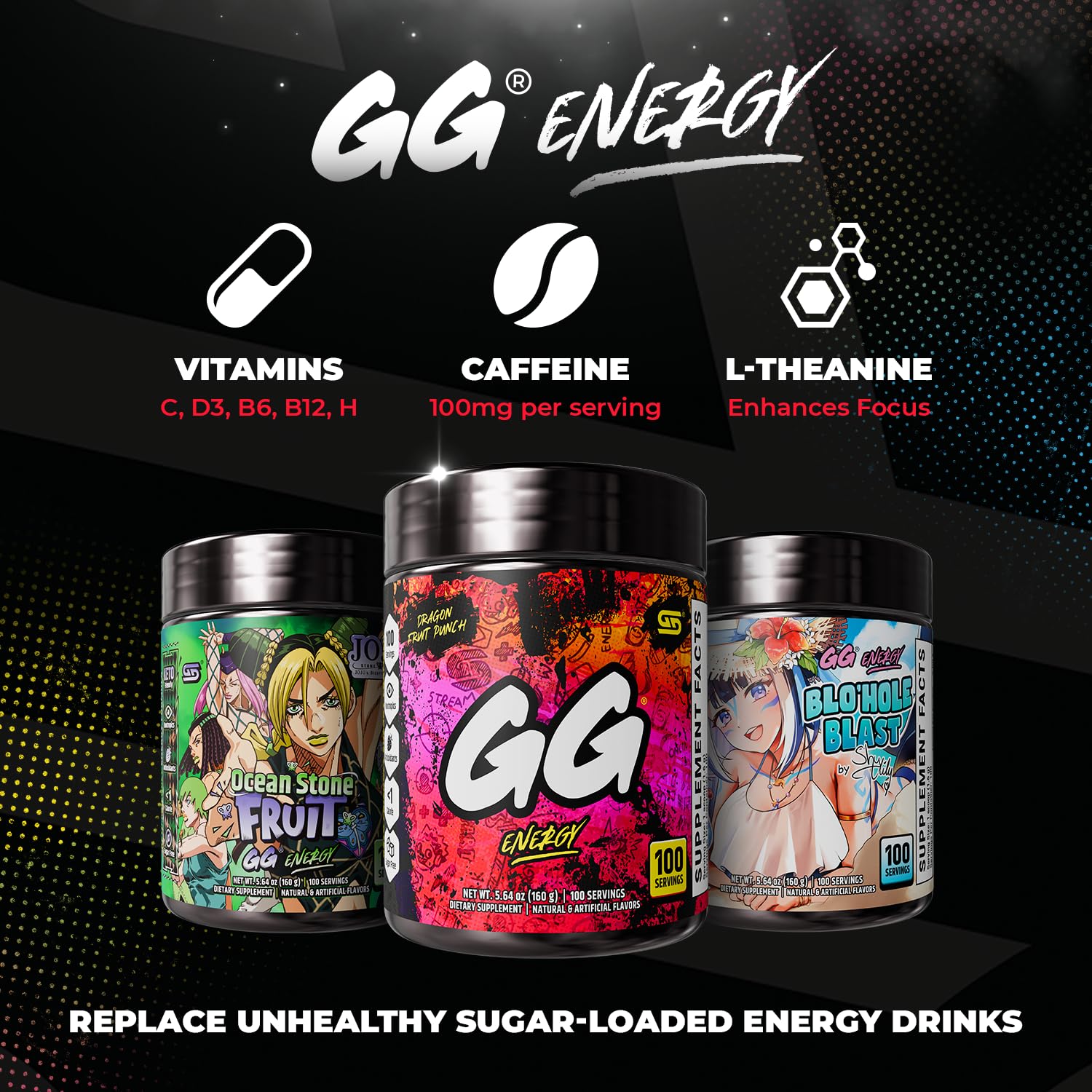Gamer Supps bote junto a objetos para comparar tamaño y rendimiento