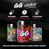 Gamer Supps bote junto a objetos para comparar tamaño y rendimiento