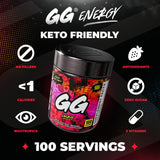 Gamer Supps polvo textura fina y color llamativo para mezcla rápida